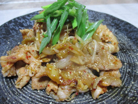 キムチの簡単レシピ・豚肉のキムチ炒め