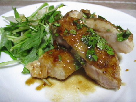 鶏もも肉の簡単レシピ・鶏の山椒焼き